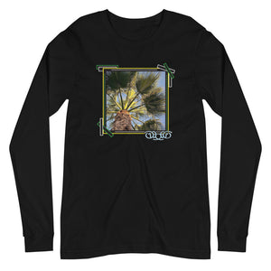 Unisex Long Sleeve Palm Print Tee